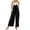 Black, variant on QUYUON Womens Hiking Pants Discount Ladies Summer Sleeveless Backless Loose Long Playsuits Rompers Jumpsuit Casual Pants Women Long Pant Leg Length Dressy Style P5278 Black S