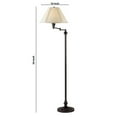 thumbnail image 5 of 150 Watt Metal Floor Lamp with Swing Arm and Fabric Conical Shade, Black- Saltoro Sherpi, 5 of 5