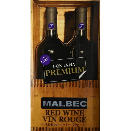Recycled Wine Kit - Malbec Fontana Wine Making Kit Premium 23 Liters