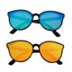 thumbnail image 1 of Gafas de sol para niños Niños Niñas Niños Clásico Vacaciones UV400 Azul+Amarillo Sunnimix Gafas de sol para niños, 1 of 7