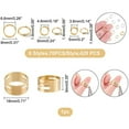 thumbnail image 2 of 420pcs 3 Sizes Golden and Stainless Steel Color Split Rings Double Loop Rings Unsoldered Linking Rings with Jump Ring Opener for Jewelry Making1.4mm Thick, 2 of 4