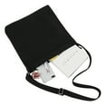 thumbnail image 6 of Muka Canvas Shoulder Bag with Zipper, Black Hobo Crossbody Handbag Casual Tote, 6 of 8