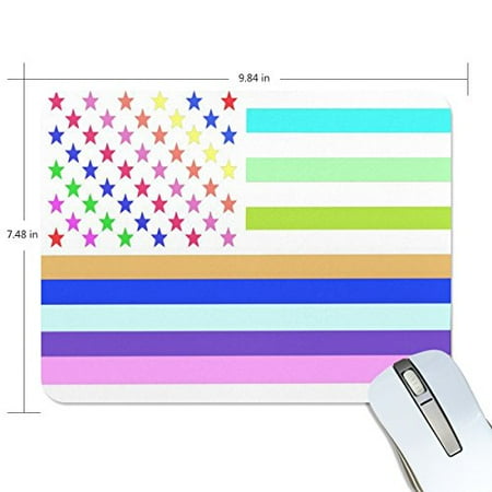 POPCreation Colorful Flag Mouse pads Gaming Mouse Pad 9.84x7.87 inches