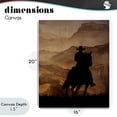 thumbnail image 4 of Stupell Industries Rustic Lodge Cowboy's Sunset Ride Canvas Art, 16 x 20, by Kim Allen, 4 of 8