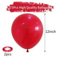 thumbnail image 5 of KAINSY Matte Red Latex Balloons 12inch 77pcs Helium Balloons Party Decoration Birthday, 5 of 6