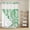 Emerald, Sage, Mint, White, variant on Green Coastal No Hook Shower Curtain with Snap in Liner, Waterproof Fabric Shower Curtains, Summer Beach Nautical Starfish Shell Coral Shower Curtain Set Top See Through for Bathroom 60"x72"