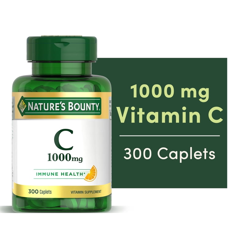 Nature's Bounty Vitamin C 1000 mg, Pure Formula, 300 Caplets photo 1
