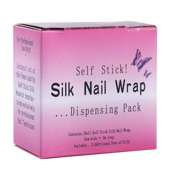 dianhelloya Silk Nail Wrap Fiber Glass Stickers Fingernail Protector Self Adhesive Tape A
