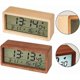 thumbnail image 5 of Digital wooden clock for bedroom, next to the table, desk, minimalist and stylish, large screen, night light function, brown, 5 of 5