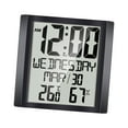 thumbnail image 4 of Reloj despertador digital Gloria de pared 8,6 pulgadas con alarma y temperatura interior, 4 of 9