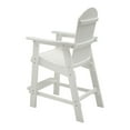 Set of 2 Comfortable and Stylish White HIPS Bar Chairs with Armrests