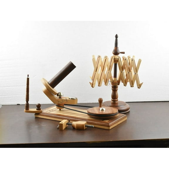 Yarn winder and swift yarn winder combo - Hand-operated Ball winder Knitter's Gifts Center handcrafted Skein winder for Knitting Crocheting