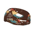 thumbnail image 2 of Uemuo Rooster And Chicken Printed Sports Headbands for Men Women,Moisture Wicking Workout Headband, Sweatband Headbands,Non-slip Workout Gym Yoga Headband, 2 of 9