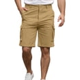 thumbnail image 6 of WTOBBY Men's Convertible Hiking Pants Elastic Waist Lightweight Multi-Pocket Cargo Trousers Detachable for Outdoor Camping Trekking Casual Wear Quick Dry Men's Pants,Khaki S, 6 of 8