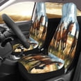 thumbnail image 3 of KAKALAD Wild Free Running Brown Horses 03 Car Accessories Seat Covers Set Vehicle Seat Covers Universal Front Seats Protector 2 Pcs, 3 of 9