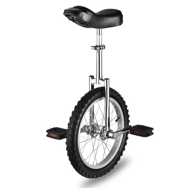 16 In Wheel Outdoor Unicycle Adjustable Seat Exercise Bicycle