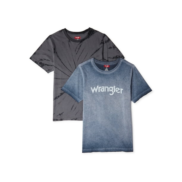 Wrangler Short Sleeve Pullover Regular T-Shirt (Little Boys or Big Boys), 2 Pack Wrangler Short Sleeve Pullover Regular T-Shirt (Little Boys or Big Boys), 2 Pack
