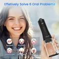 thumbnail image 5 of Fairywill Cordless Water Flosser, Dental Oral Irrigator 300ML Electric Teeth Cleaner, 4 Modes, 50 Days Use, IPX7 Waterproof, 6 Tips Rechargeable Water Dental Picks for Teeth Cleaning, Black, 5 of 11