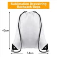 thumbnail image 4 of 50 Piezas Bolsas con Cordón de Sublimación Mochilas con Cordón en A Granel Mochilas con Cordón Reutilizables Mochila Deportiva para Gimnasio, 4 of 5