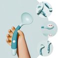 thumbnail image 3 of WORGEOUS 4 PCS Baby Learning Feeding Spoon Spoon Spoon Spoon Baby Plastic Spoons, 3 of 8
