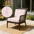 thumbnail image 2 of Outdoor Patio Cushion Covers 4 Pack Blush Pink White Stripes Patio Chair Cushion Covers with Ties and Zipper Modern Vertical Lines Waterproof Outdoor Seat Cushion Covers for Patio Furniture 22"x22", 2 of 9
