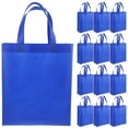 thumbnail image 1 of 30 bolsas de compras de tela no tejida en blanco, de colores sólidos, para regalos de fiesta, 1 of 8