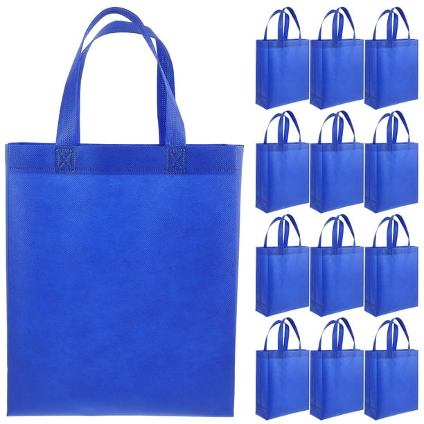 30 bolsas de compras de tela no tejida en blanco, de colores sólidos, para regalos de fiesta