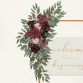 thumbnail image 2 of Wedding Arch Flower Kit of 2 for Wedding Party Welcome Sign Floral Swag Decoration Reception Backdrop Floral Decor, Wedding Arch Flower, Party Flower Decoration (Wine Red), 2 of 6