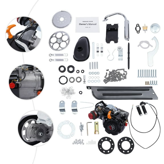 100CC Motorized Bicycle Kit Bike Engine Kit Single Cylinder 4-Stroke Gas Petrol Motorized Bike Engine Scooter