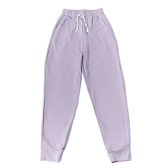 BULLPIANO Girls Sweatpants Cotton Casual Active Athletic Joggers Pants with Pockets & Drawstring