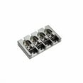 thumbnail image 1 of Hipshot 4-String"A" Brass Bass Bridge, CHROME - .656" Spacing, 1 of 4