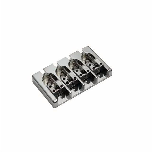 Hipshot 4-String"A" Brass Bass Bridge, CHROME - .656" Spacing