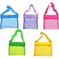 thumbnail image 2 of Bolsa de malla para juguetes de playa para aventureros, bolsa de recolección de conchas de material de malla de secado rápido esencial para viajes familiares y portátil, diseño de correa ajustable, 2 of 6