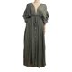 thumbnail image 3 of Vestido Vestido largo informal para mujer, sin espalda, suelto, largo, con volantes, manga, traje de vacaciones Cgtredaw ejercito verde Única para Mujer, 3 of 8