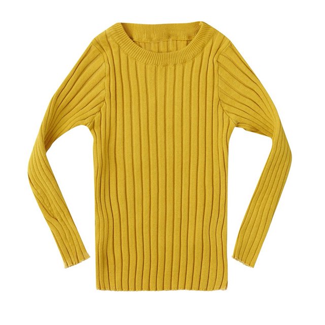 Toddler Girls Sweater Toddler Kids Baby Girls Ribbed Knit Sweater Soft Solid Warm Sweater Pullover