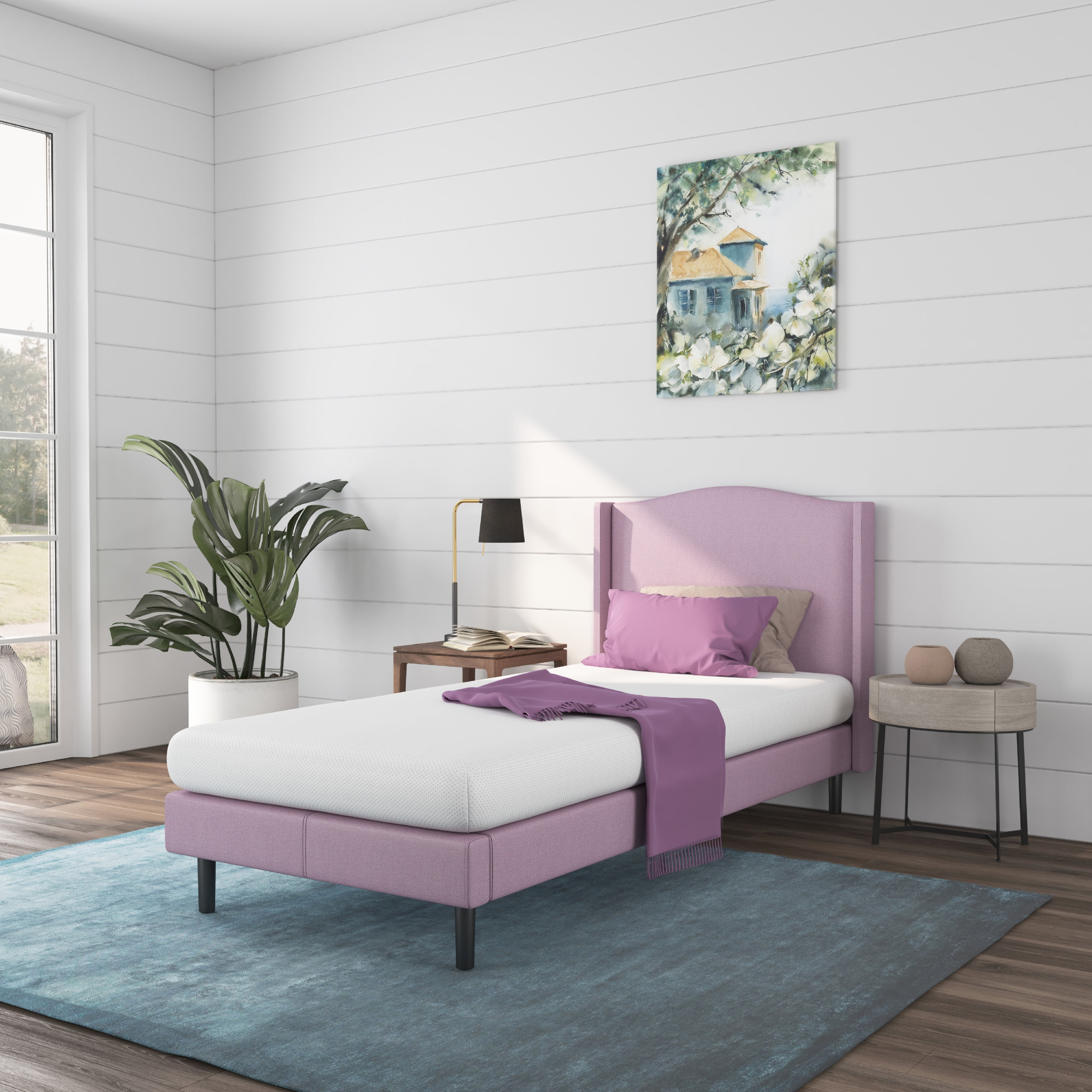 NapQueen Rainbow 5" Twin, Memory Foam Mattress, White