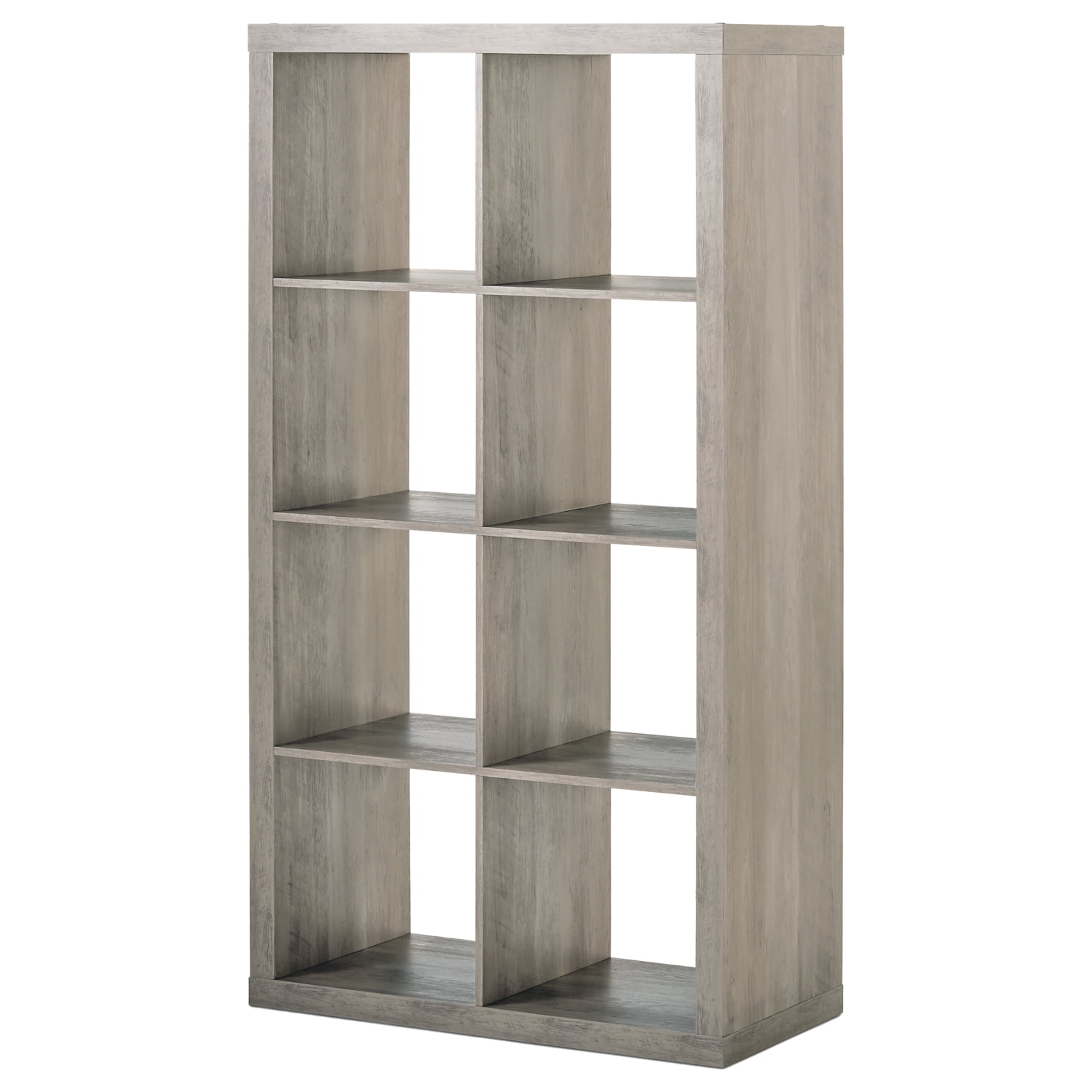 Better Homes And Gardens 8-Cube Storage Organizer Bookcase Weathered Finish 