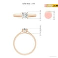 thumbnail image 4 of ANGARA Natural Diamond Solitaire Engagement Ring in 14K Rose Gold for Women (Size-4.4mm| Color-H| Clarity-SI2) | April Birthstone, Anniversary, Jewelry Gift for Women | Natural Diamond Ring, 4 of 8