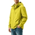 thumbnail image 3 of Sevevn Men 3 In 1 Rain Jacket Detachable Hood Regular Fit Waterproof Shell With Fleece Liner Chest Zip Pocket Side Pockets Elastic Cuffs For Hiking Wear, 3 of 8