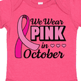 thumbnail image 4 of Inktastic Breast Cancer Awareness We Wear Pink in October Girls Baby Bodysuit, 4 of 5