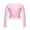 Pink, variant on iiniim Kids Girls' Ballet Dance Wrap Top Cotton V Neck Long Sleeves Cover Up Blouse