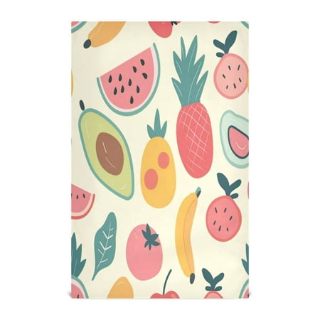 

Kitchen Towel 28x18 Inches x4，Plate Towel Decorative Towel Napkin Tea Towel Tea Towels For Kitchen Dish Cloths & Dish Towels Cartoon Fruit