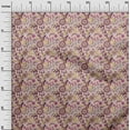 thumbnail image 3 of oneOone Cotton Poplin Twill Peach Fabric Asian Suzani Sewing Material Print Fabric By The Yard 56 Inch Wide, 3 of 5
