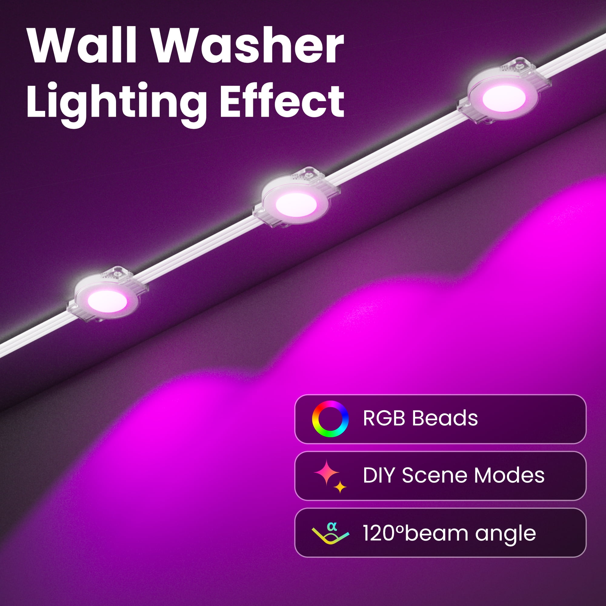 DAYBETTER Permanent Outdoor Lights, 200FT Multicolor LED Eaves Lights, Waterproof Eternity Lighting for Christmas Halloween Holiday Daily Decorations, APP/Remote Control