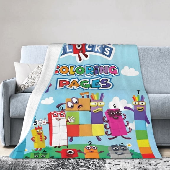 Numberblocks Throw Blanket Kids Plush Blanket Ultra-Soft Micro Flannel Fleece Blanket for Bedding Sofa Travel 30"x40"