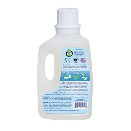 FIT Organic: Fruit & Vegetable Wash Soaker, 32 oz Bottle