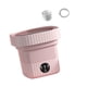 thumbnail image 5 of Lavadora compacta plegable con centrifugado para hoteles, caravanas y apartamentos. Rosa, 5 of 9
