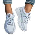 thumbnail image 5 of Xiaoxatg Women's Lightweight Casual Sneakers Breathable Comfortable Walking Shoes for Daily Use with Elastic Closure and Flat Heel Design 8 Green, 5 of 9
