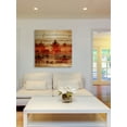 thumbnail image 5 of Parvez Taj Crimson Palms Pinewood Wall Art, 12" x 12", 5 of 7