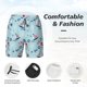 thumbnail image 3 of Balery Sailboats Anchors Bañador para hombre, shorts de playa de secado rápido con entrepierna y forro de compresión-Medium, 3 of 6